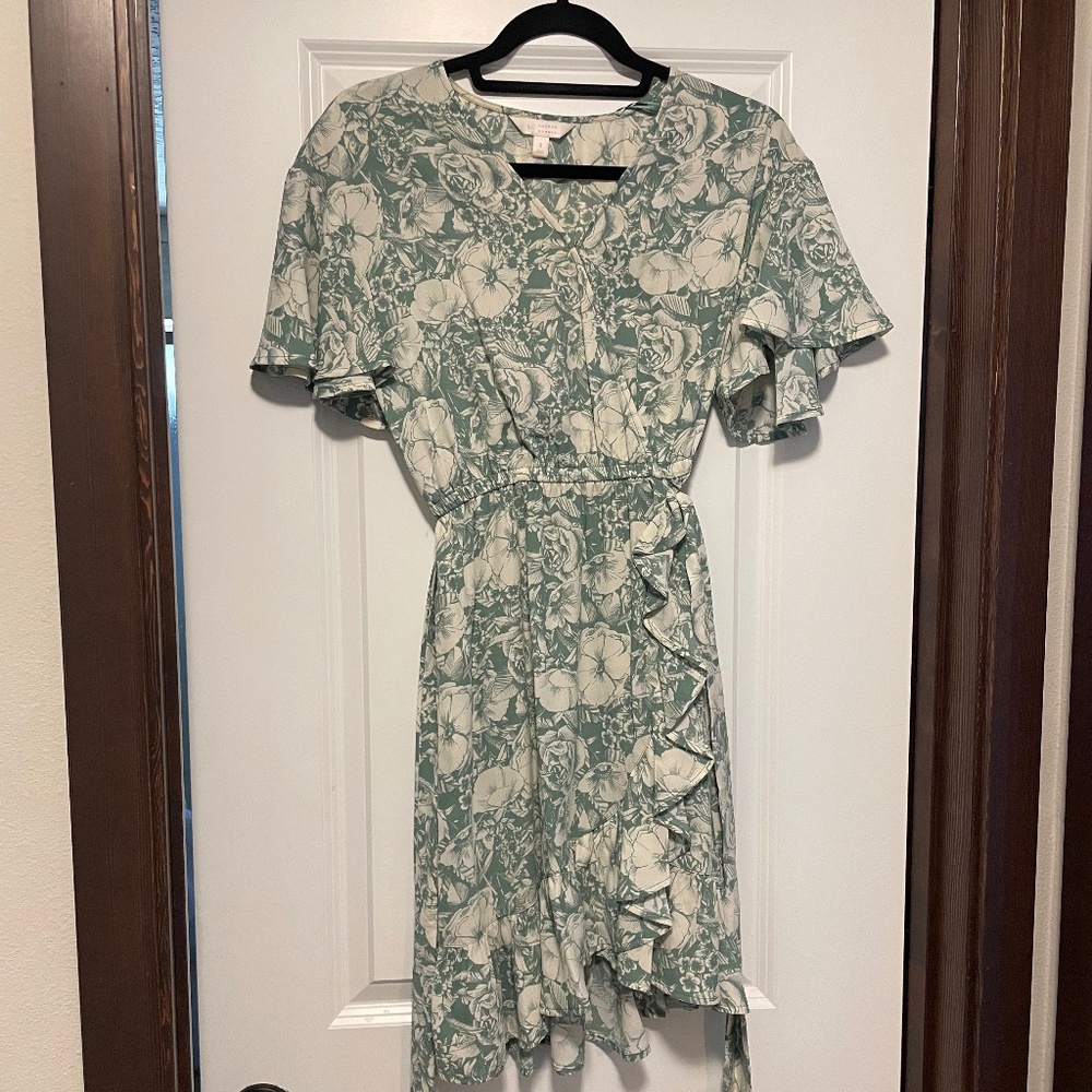 Floral Drape Dress